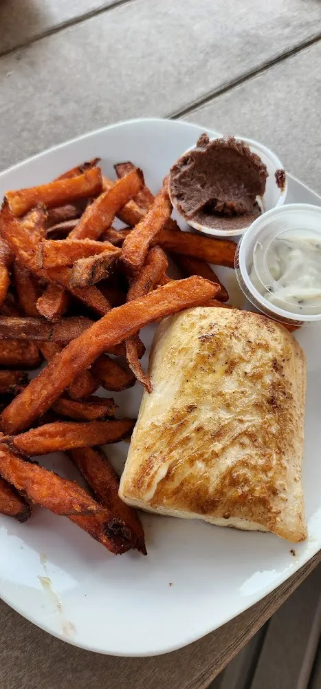 Mahi Mahi and Sweet Potato Fries
